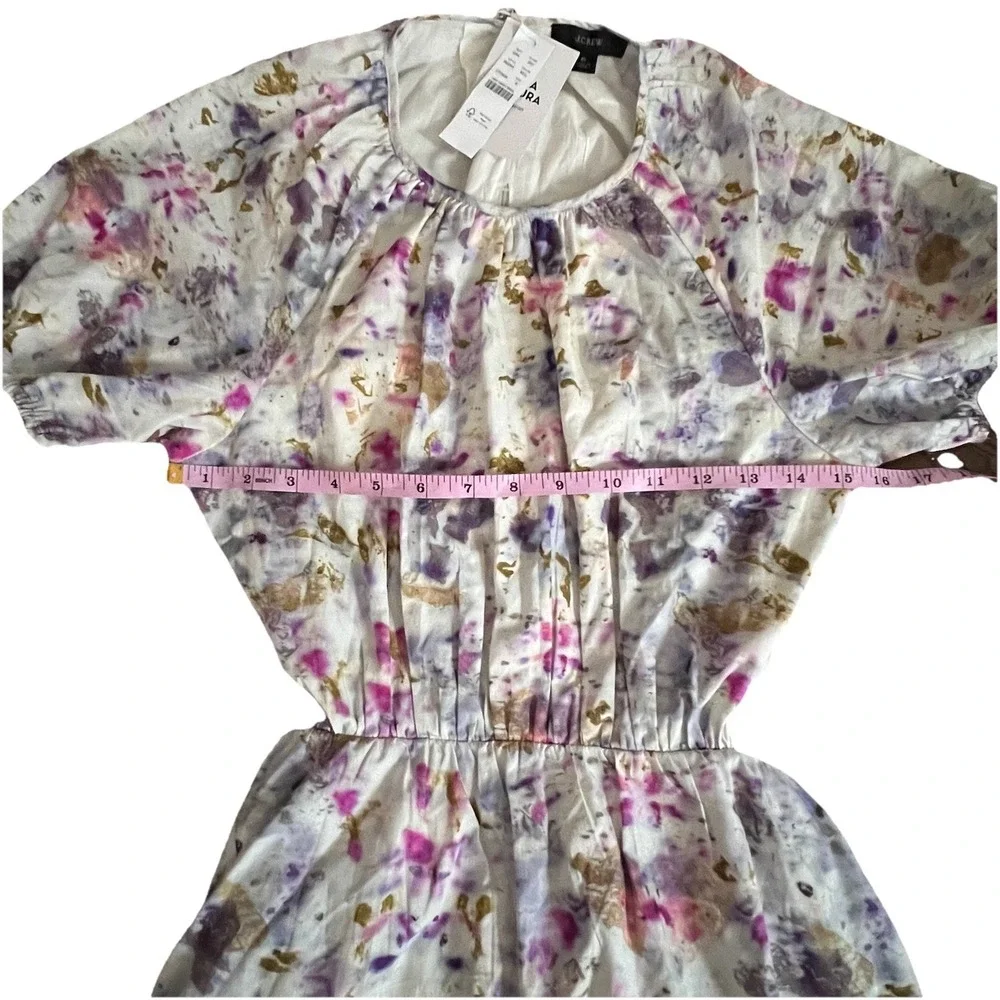 J. Crew x Flora Obscura Cutout‎ Dress Kaleidoscope Floral Boho Indie Whimsical 6